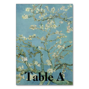 Elegant "Almond Blossom" Reception Table Number