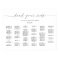 Elegant Alphabetical Wedding Seating Chart