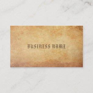 Elegant American Text Nostalgic Old Paper Look Business Card