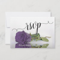 Elegant Amethyst Purple Rose Reflections Wedding