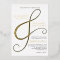 Elegant Ampersand Gold Foil Modern Wedding