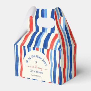 Elegant An All American Baby 4th July Baby Shower Favour Box