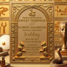 Elegant Ancient Egyptian Gold Wedding