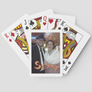 Elegant and Artsy Cute Couple Design Playing Cards