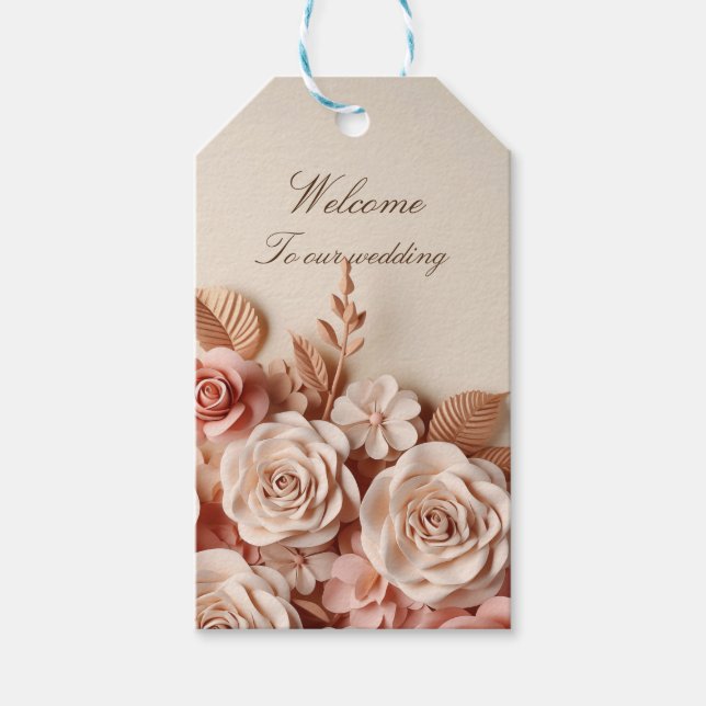 Elegant and Attractive 3D gift tag (Front)