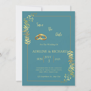 Elegant and attractive wedding invitation