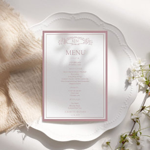 Elegant And Chic  couple shower Bridal Shower Menu