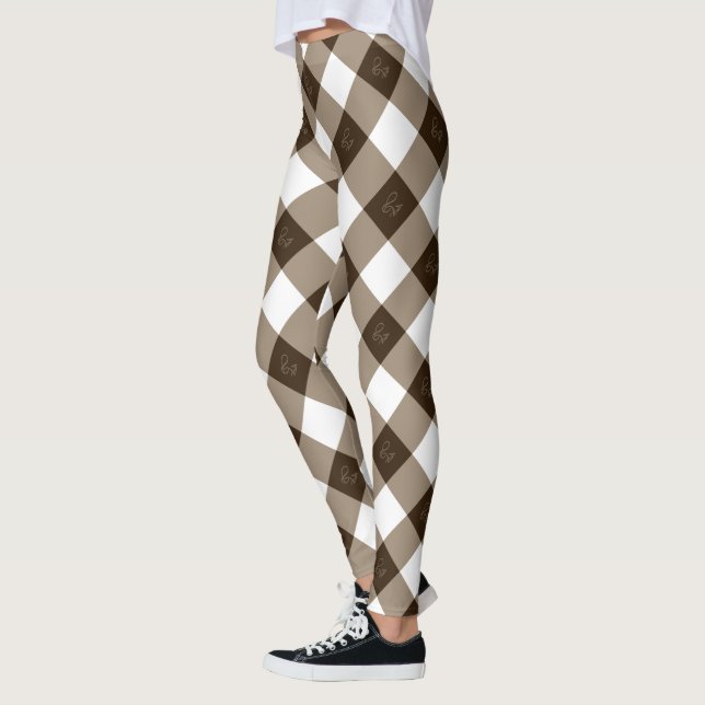 Elegant and Chic Pattern Design  Leggings (Left)