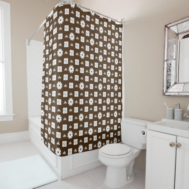 Elegant and Chic Pattern Design  Shower Curtain (In Situ)