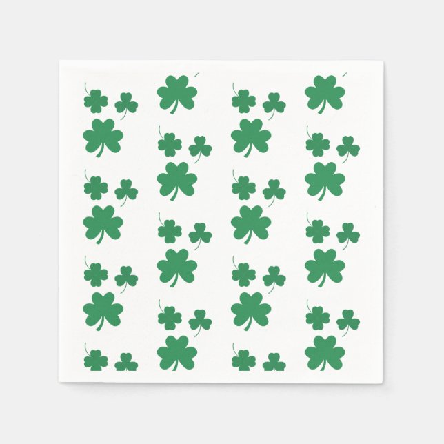 Elegant And Chic St patrick day Party Favour Napkin (Front)