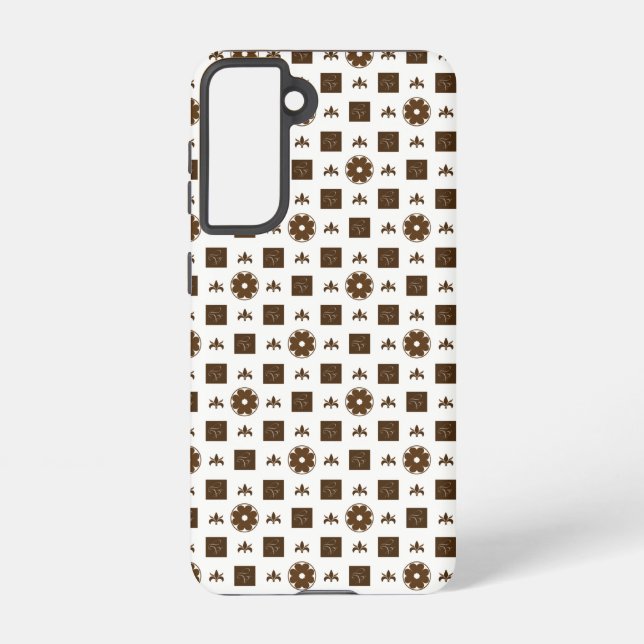 Elegant and Classic Chequered Pattern Samsung Gala Samsung Galaxy S21 Case (Back)