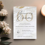 Elegant and classic pearl texture 60th anniversary invitation<br><div class="desc">Invite guests to your wedding anniversary with this simple and classy customizable anniversary invitation. This invitation is perfect for any season. For more advanced customization of this design,  e.g. changing layout,  font or text size please click the "CUSTOMIZE" button above. Please contact me for any questions!</div>