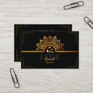 Elegant and Classy Nail Tech Loyalty Business Card