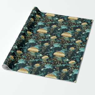 Elegant and Ethereal Jellyfish Wrapping Paper
