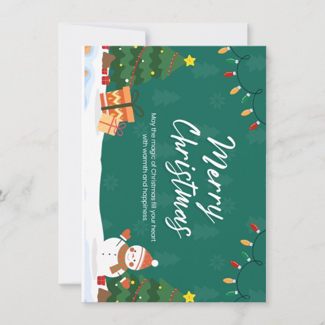 Elegant and Festive Christmas Greeting Card (Front)