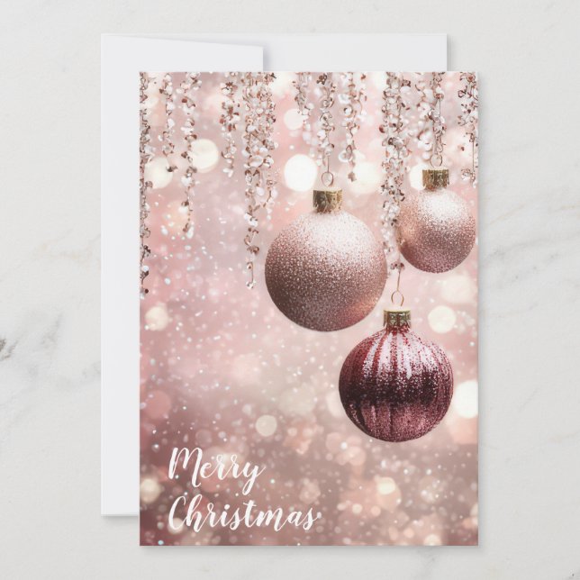 Elegant and festive Holiday Greeting Card (Front)