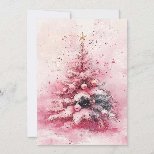 Elegant and festive Holiday Greeting Card (Front)