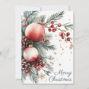 Elegant and festive Holiday Greeting Card
