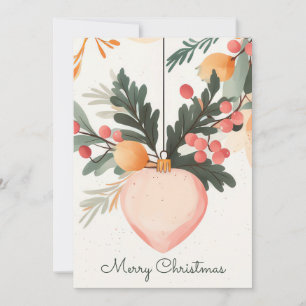 Elegant and festive Holiday Greeting Card
