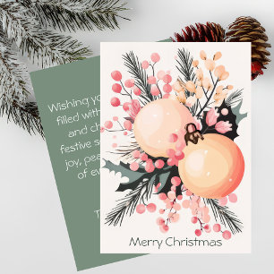 Elegant and festive Holiday Greeting Card