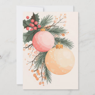 Elegant and festive Holiday Greeting Card