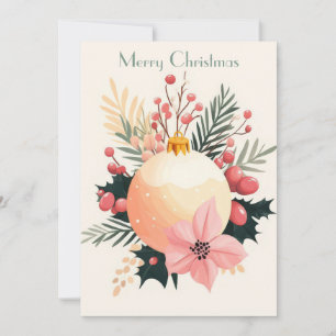 Elegant and festive Holiday Greeting Card