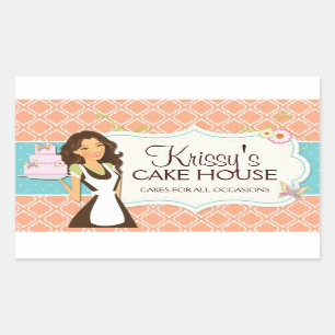 Elegant and Fun Bakery Box Stickers