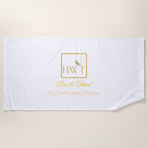 Elegant and Inspirational HWT Gold Collection Beach Towel