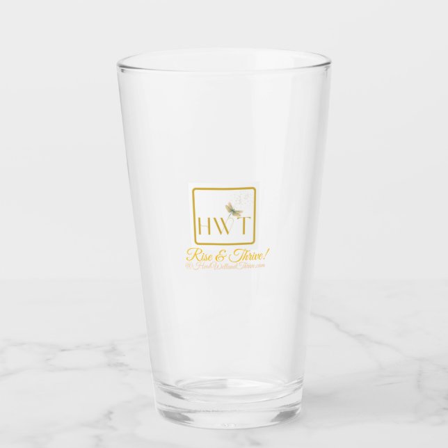 Elegant and Inspirational HWT Gold Collection Glass (Front)