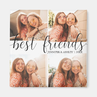 elegant and modern best friends magnet