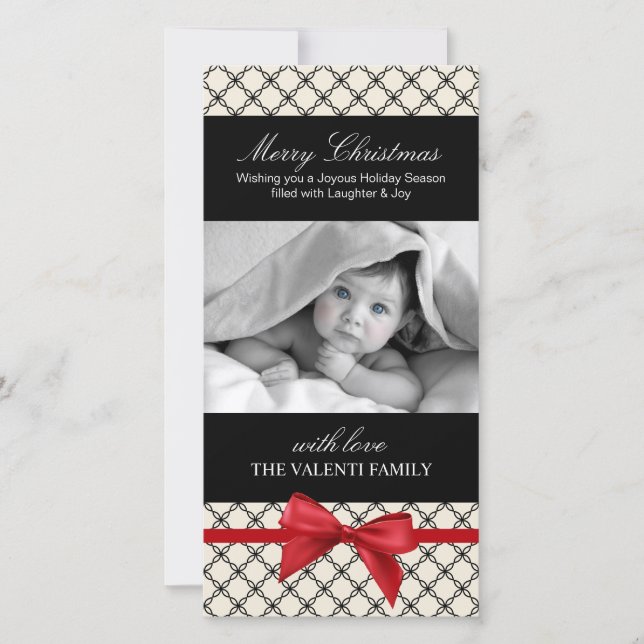 Elegant and Modern Birth Announcement (Front)