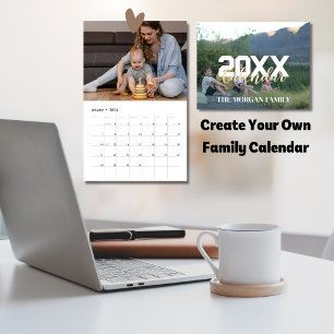 Elegant and modern family 2025 photo calendar