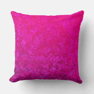 Elegant and modern fuschia pink abstract pattern cushion