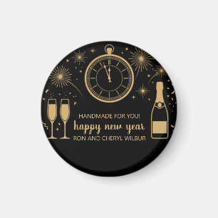 Elegant and Modern New Year's Eve Party Magnet