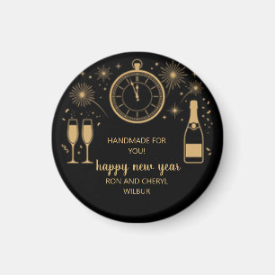 Elegant and Modern New Year's Eve Party Magnet