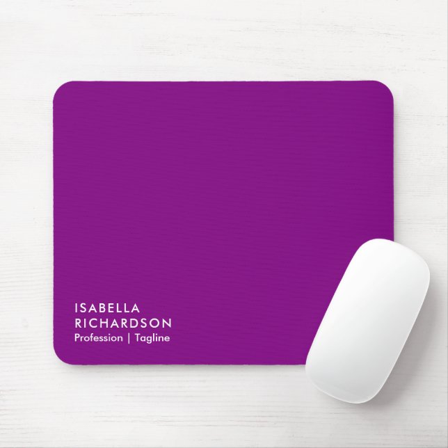 Elegant And Modern Purple Mouse Mat (With Mouse)