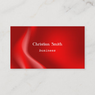 Elegant and  modern red wave Business Card
