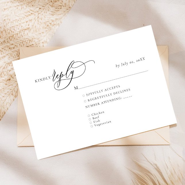 Elegant and Modern RSVP Response Card (Creator Uploaded)