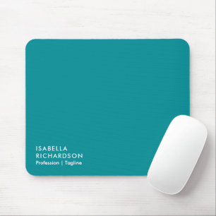 Elegant And Modern Teal Mouse Mat