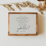 Elegant and modern Will you be my Godmother  card<br><div class="desc">Elegant and modern: choose a simple card for your Godmother proposal. Easy to personalize with your custom message for the future Godmother. Fully customizable font and background colors.</div>