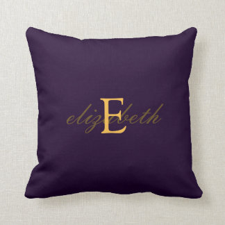 Elegant and Ornate Monogram Belt - Purple Gold 8 Cushion