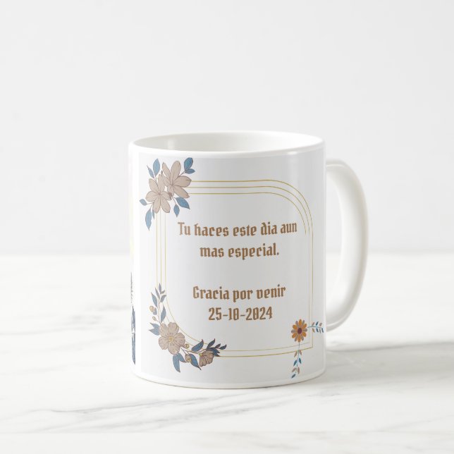 Elegant and Personalized to Celebrate Your Wedding Coffee Mug (Front Right)