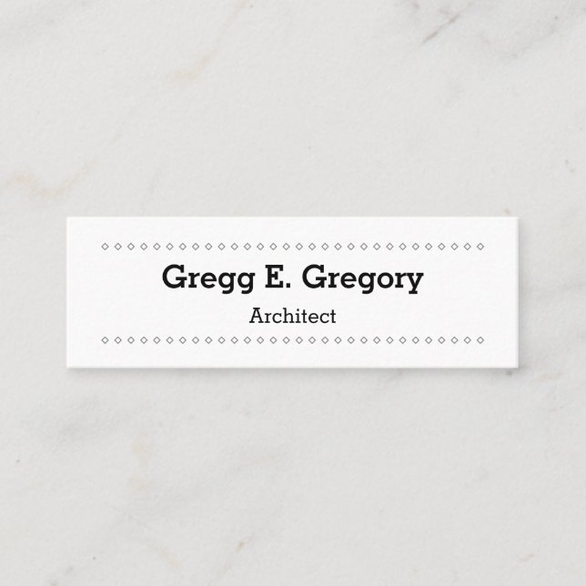 Elegant and Professional Architect Business Card (Front)