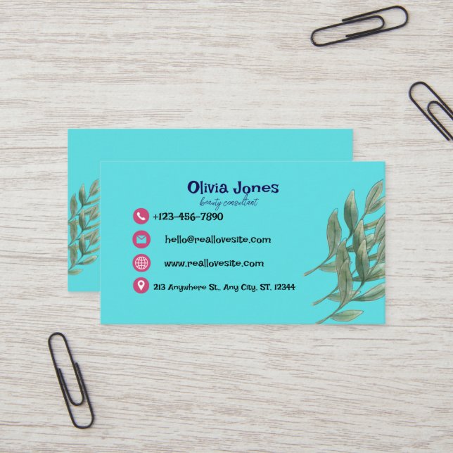 Elegant and professional business card (Front/Back In Situ)