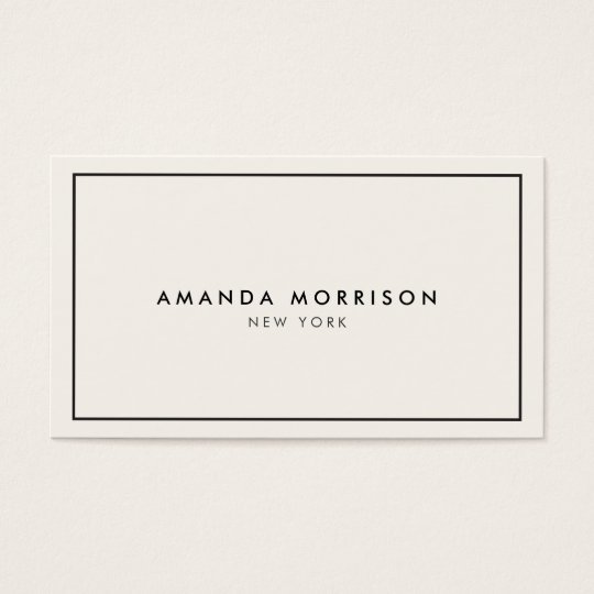 Elegant and Refined Luxury Boutique Black/Ivory II Business Card
