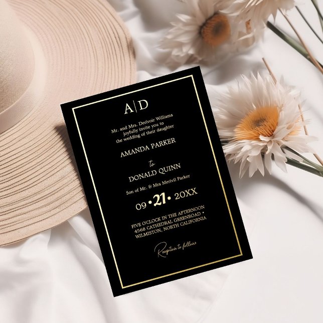 Elegant and Romantic ivory & Gold Monogram Wedding (Creator Uploaded)