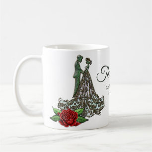 Elegant and romantic vintage design.  coffee mug