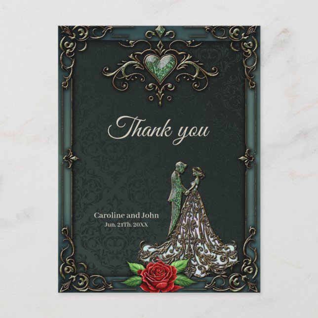 Elegant and romantic vintage design.  postcard (Front)