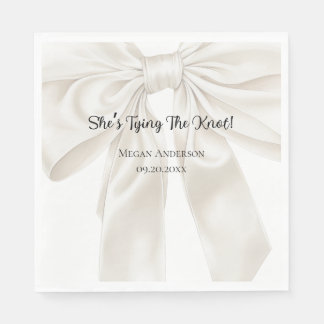 Elegant and Simple Bow Theme Napkin