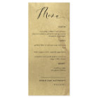Elegant and Simple, Faux Gold Foil Wedding Menu